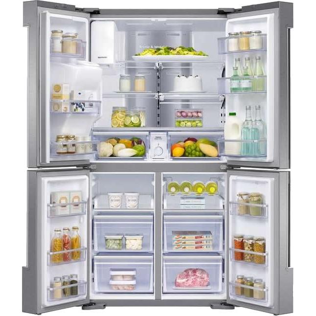  Samsung 36-inch, 22 cu.ft. Counter-Depth French 4-Door Refrigerator with  Family Hub™ RF22M9581SR/AC IMAGE 3