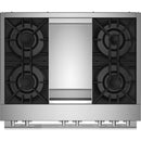 JennAir 36-inch Freestanding Dua-Fuel Range with JennAir® Culinary Center JDSP536HL IMAGE 3