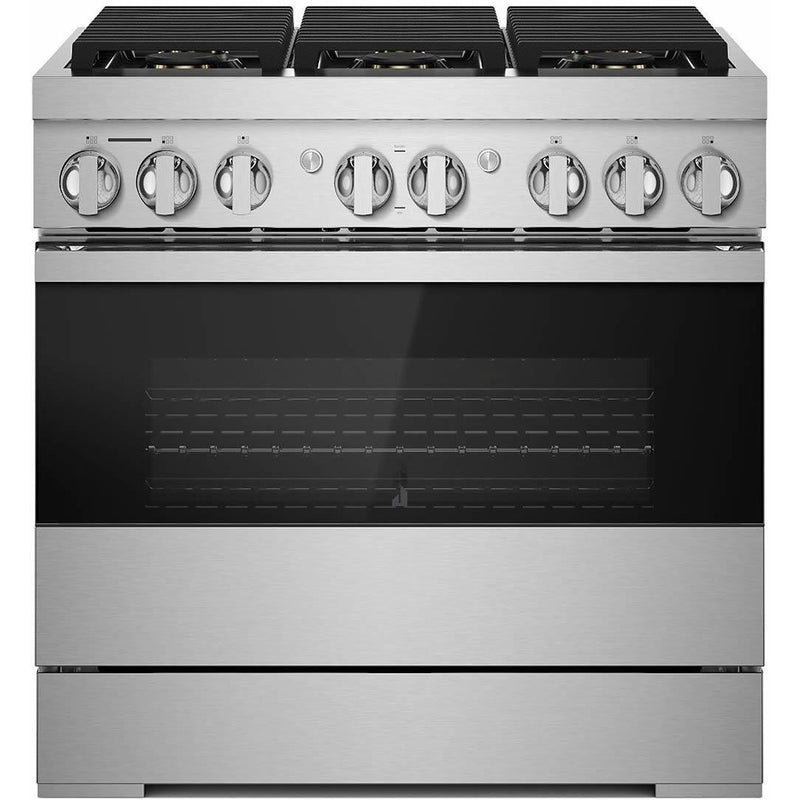 JennAir 36-inch Freestanding Dua-Fuel Range with JennAir® Culinary Center JDRP436HM IMAGE 1