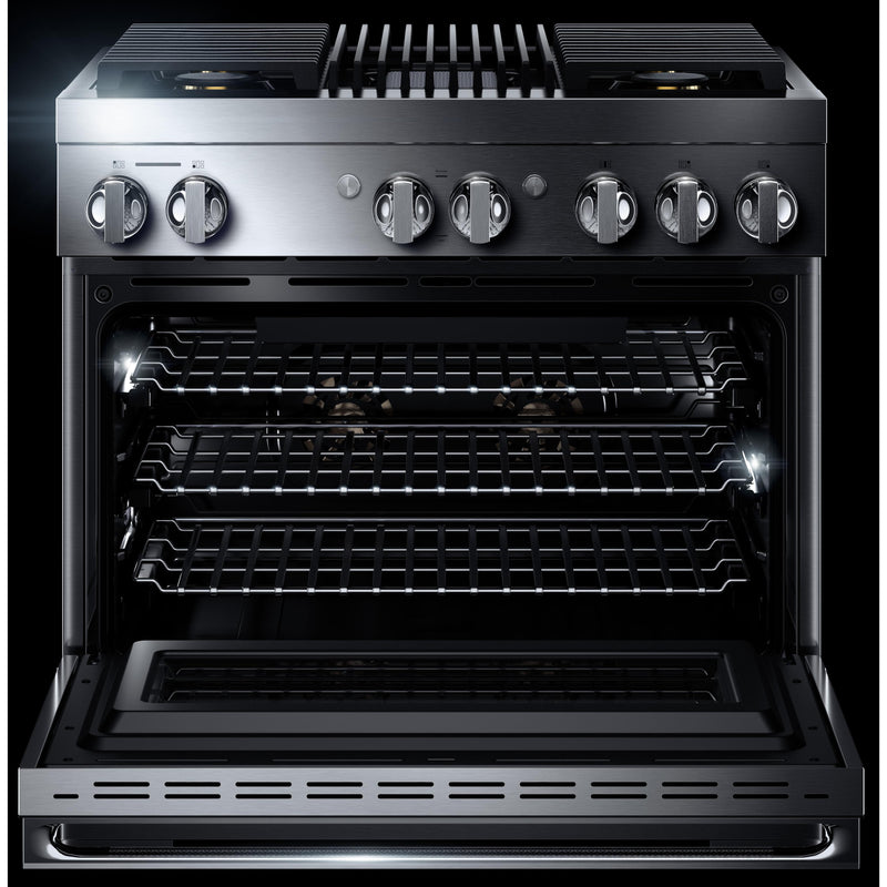 JennAir 36-inch Freestanding Dua-Fuel Range with JennAir® Culinary Center JDRP636HM IMAGE 2