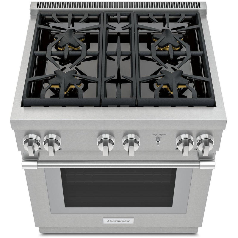 Thermador 30-inch Freestanding Gas Range with 4 burners PRG304WH IMAGE 2