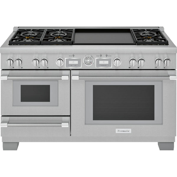 Thermador 60-inch Freestanding Dual-Fuel Range with ExtraLow® Burners PRD606WESG IMAGE 1