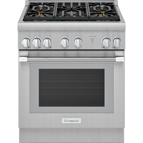 Thermador 30-inch Freestanding Gas Range with ExtraLow® Burners PRG305WH IMAGE 1