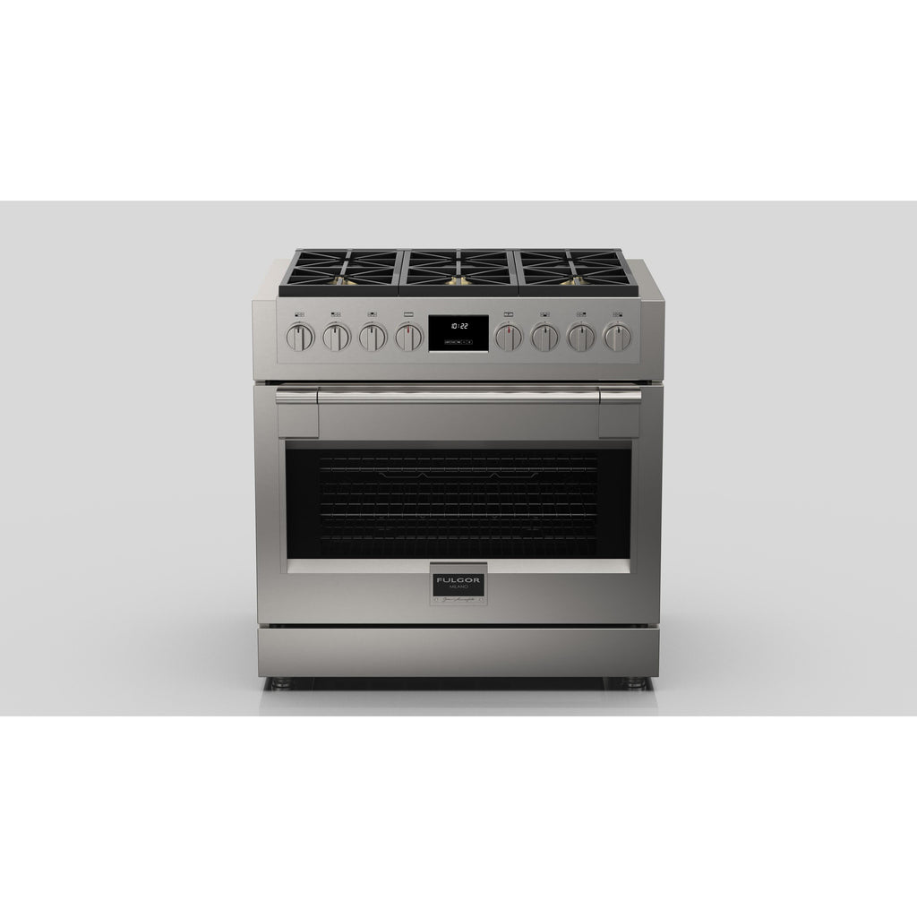 Fulgor Milano 36-inch Freestanding Gas Range with Dual Convection