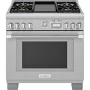 Thermador 36-inch Freestanding Gas Range with ExtraLow® Burners PRG364WDG IMAGE 1