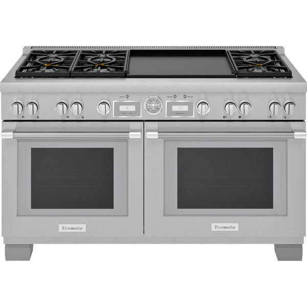 Thermador 60-inch Freestanding Dual-Fuel Range with ExtraLow® Burners PRD606WEG IMAGE 1