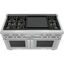 Thermador 60-inch Freestanding Dual-Fuel Range with ExtraLow® Burners PRD606WEG IMAGE 2