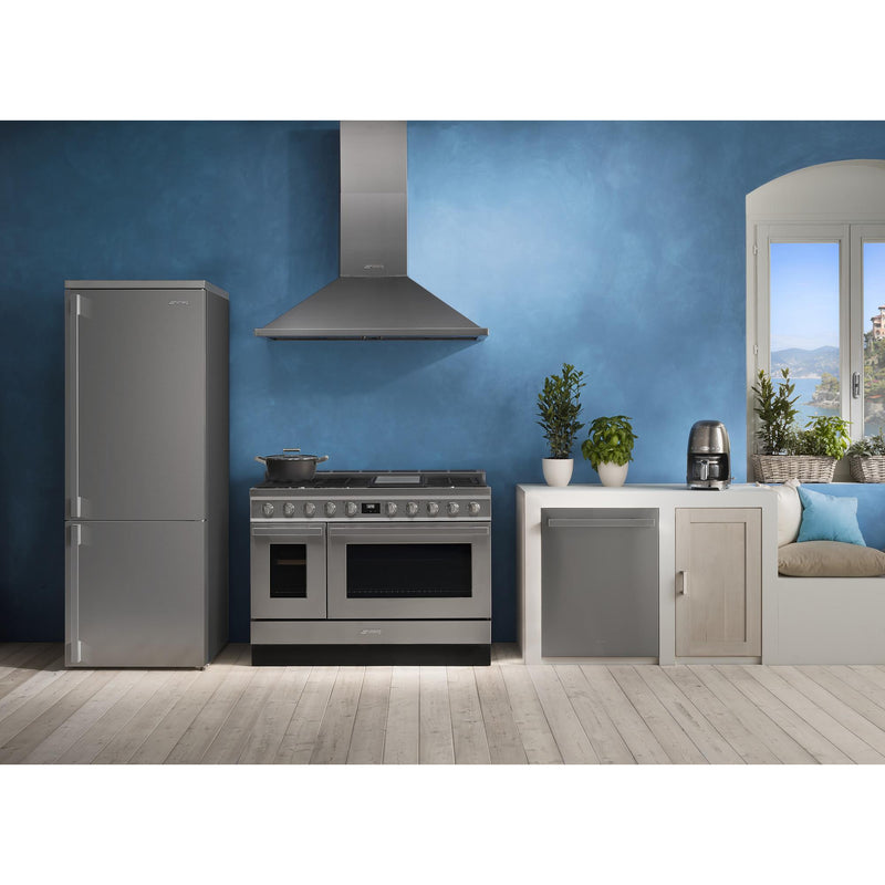 Smeg 48-inch Freestanding Dual-Fuel Range with True European Triple Convection CPF48UGMX IMAGE 9