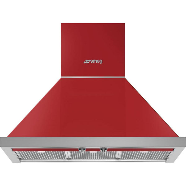 Smeg 30-inch Portofino Aesthetic Wall Mount Range Hood KPF30URD IMAGE 1