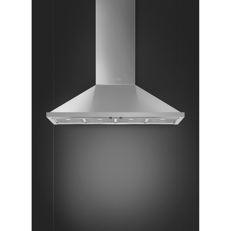 Smeg 48-inch Portofino Aesthetic Wall Mount Range Hood KPF48UX IMAGE 2