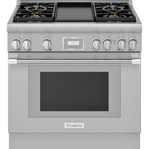 Thermador 36-inch Freestanding Dual Fuel Range PRD364WDHC IMAGE 1