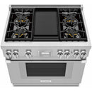 Thermador 36-inch Freestanding Dual Fuel Range PRD364WDHC IMAGE 2