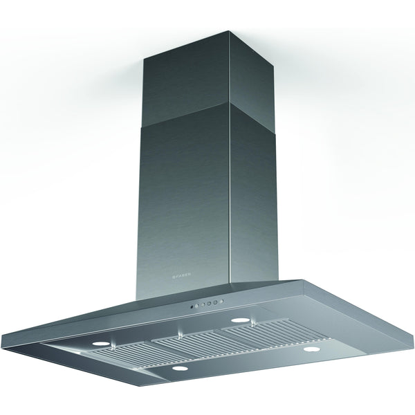 Faber 42-inch Dama Isola Series Island Hood DAMAIS42SSV IMAGE 1