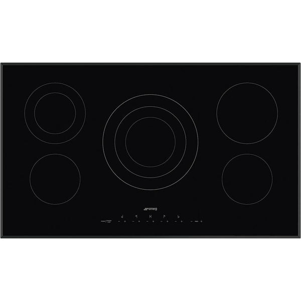 Smeg 36-inch Built-In Electric Cooktop SEU365ETB IMAGE 1