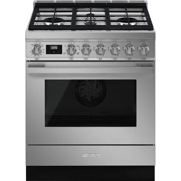 Smeg 30-inch Freestanding Gas Range with CPF30UGGX IMAGE 1