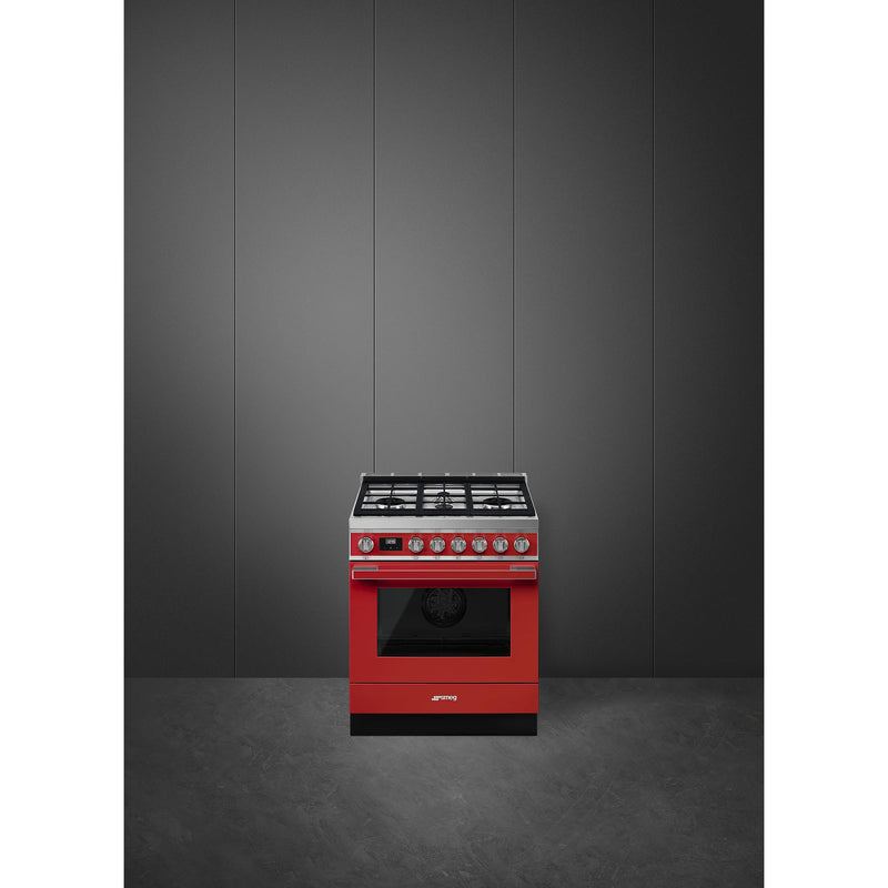 Smeg 30-inch Freestanding Gas Range with CPF30UGGR IMAGE 2