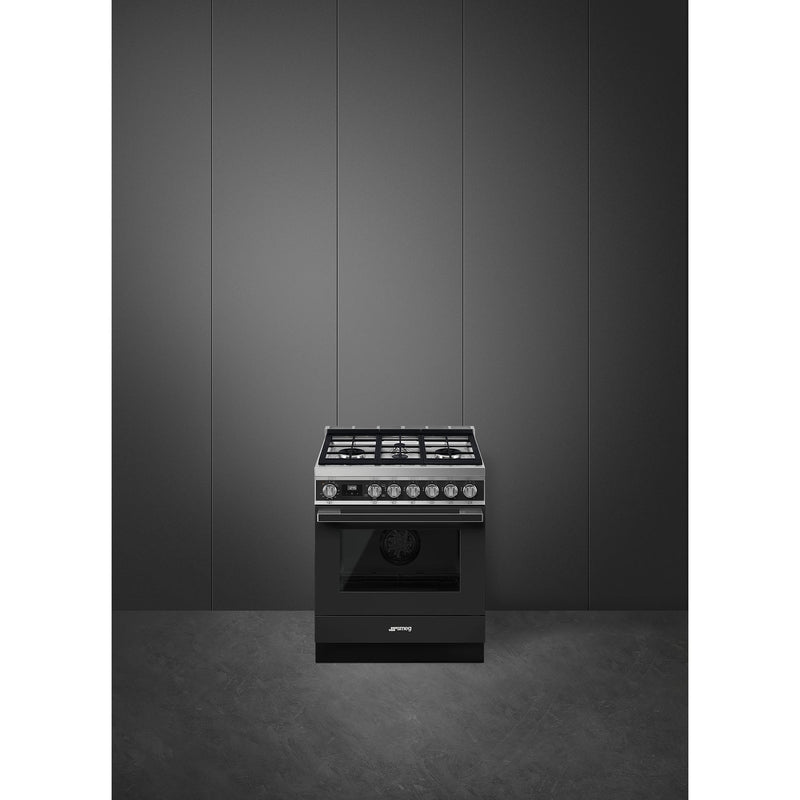 Smeg 30-inch Freestanding Gas Range with CPF30UGGAN IMAGE 2