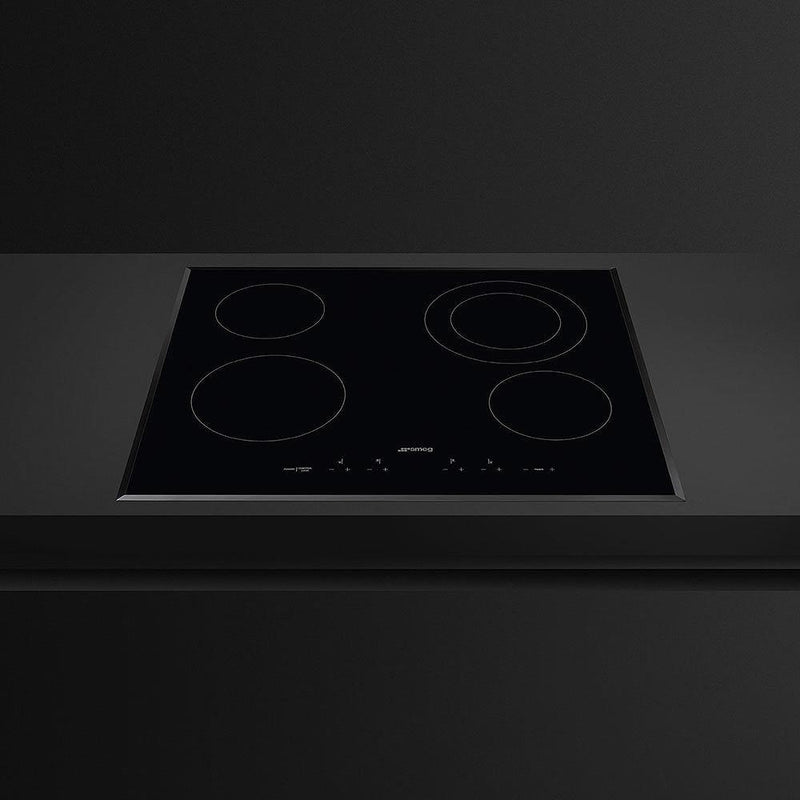 Smeg 24-inch Built-in Electric Cooktop SEU244ETB IMAGE 2