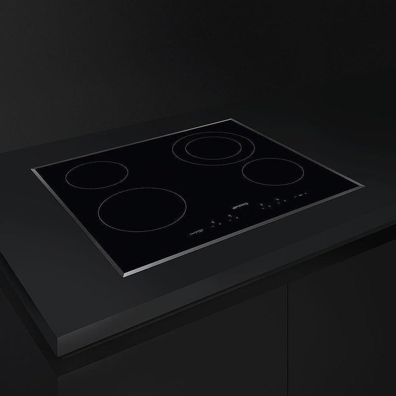 Smeg 24-inch Built-in Electric Cooktop SEU244ETB IMAGE 3