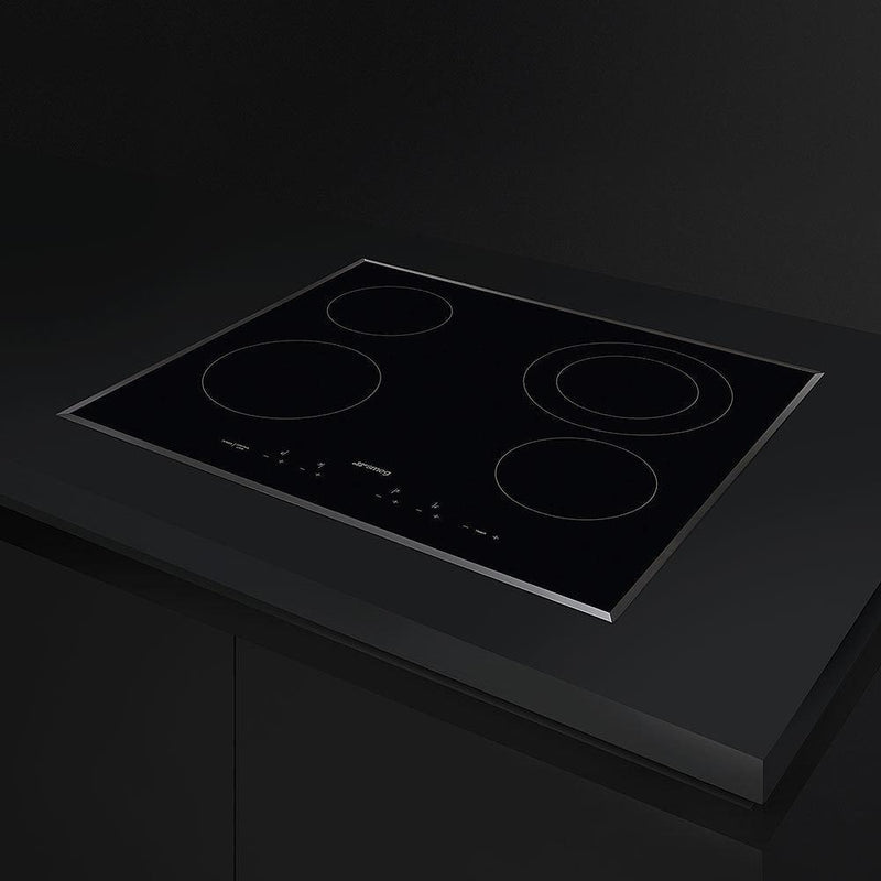 Smeg 24-inch Built-in Electric Cooktop SEU244ETB IMAGE 4