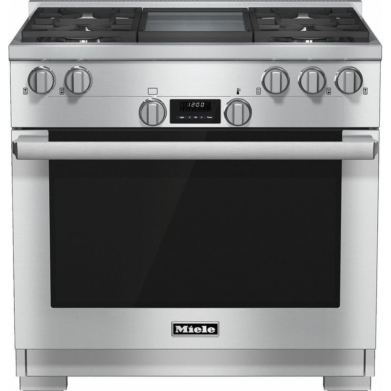 Miele 36-inch Freestanding Gas Range with DirectSelect HR 1136-1 G IMAGE 1