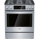  Bosch 30-inch Slide-In Dual Fuel Range with 11 Specialized Cooking Modes HDI8056C IMAGE 1