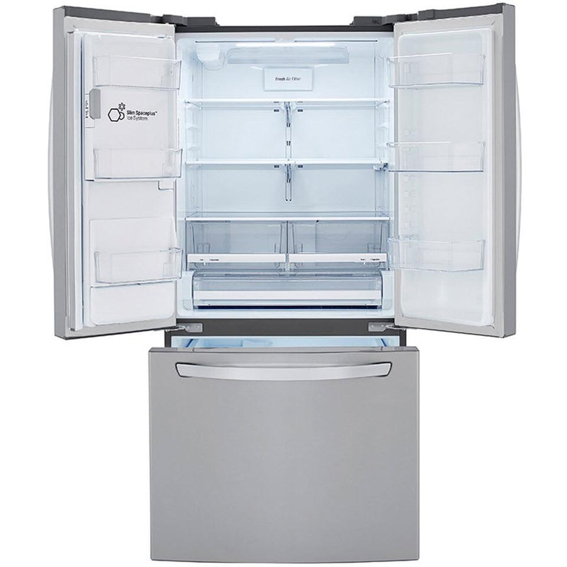 LG 33-inch, 24.5 cu.ft. French 3-Door Refrigerator with Water and Ice Dispensing System LRFXS2503S IMAGE 5