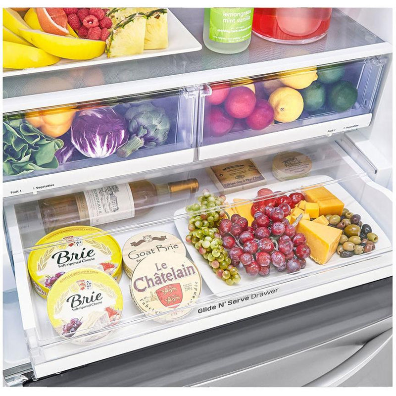  LG 33-inch, 25 cu.ft. Freestanding French Door Refrigerator with Interior Ice Maker LRFCS2503S IMAGE 5