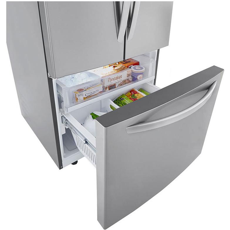  LG 33-inch, 25 cu.ft. Freestanding French Door Refrigerator with Interior Ice Maker LRFCS2503S IMAGE 7