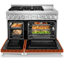  KitchenAid 48-inch Freestanding Dual Fuel Range with Even-Heat™ True Convection KFDC558JSC IMAGE 3