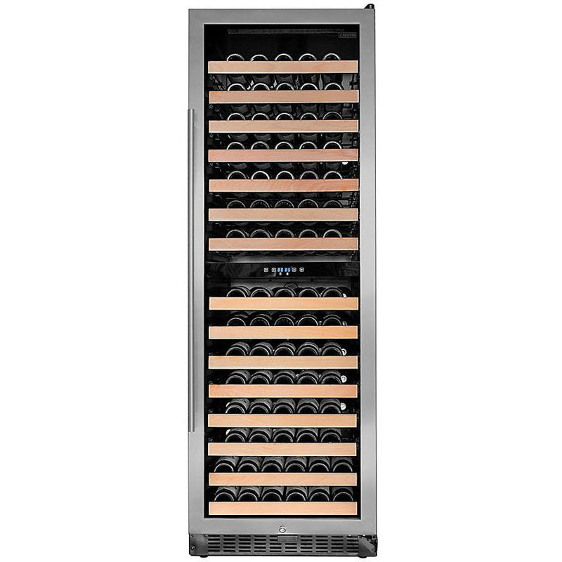 Cavavin 155-Bottle Classika Series Wine Cellar with 2 Temperature Zones C-155WDZ-V4 IMAGE 1