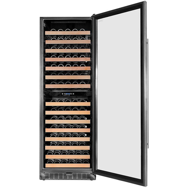 Cavavin 155-Bottle Classika Series Wine Cellar with 2 Temperature Zones C-155WDZ-V4 IMAGE 4