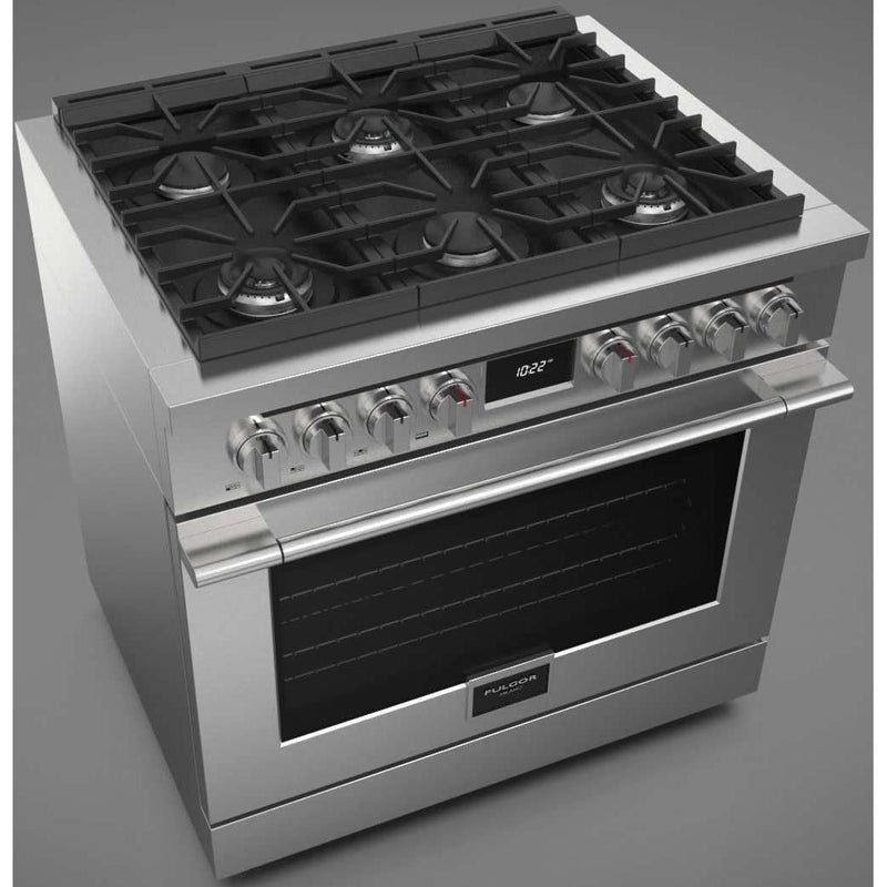 Fulgor Milano 36-inch Freestanding Dual Fuel Range F4PDF366S1 IMAGE 2