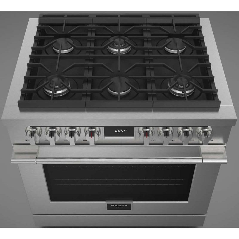 Fulgor Milano 36-inch Freestanding Dual Fuel Range F4PDF366S1 IMAGE 3