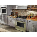  KitchenAid 30-inch Freestanding Gas Range with Even-Heat™ True Convection KFGC500JAV IMAGE 2