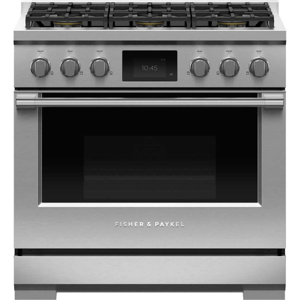 Fisher & Paykel 36-inch Freestanding Dual-Fuel Range with 6 Burners RDV3-366-N IMAGE 1