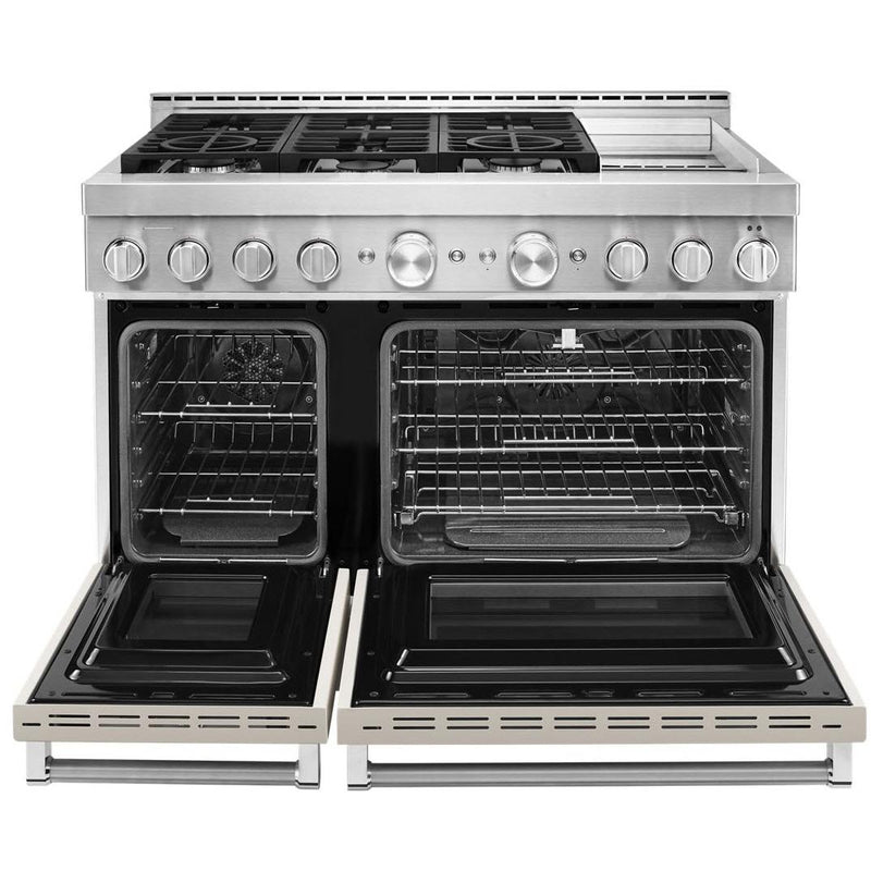 KitchenAid 48-inch Freestanding Gas Range with Even-Heat™ True Convection KFGC558JMH IMAGE 3