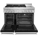  KitchenAid 48-inch Freestanding Gas Range with Even-Heat™ True Convection KFGC558JBK IMAGE 2