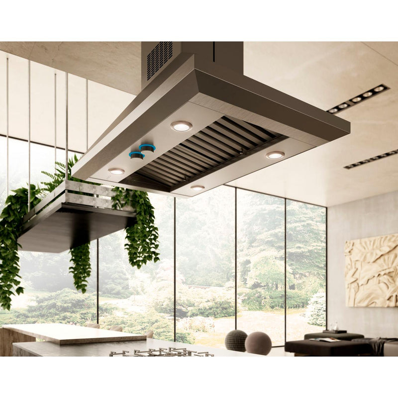 Elica 36-inch Leone Island Ceiling Mount Range Hood ELI136S2 IMAGE 1