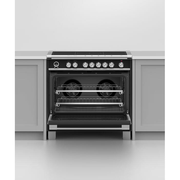 Fisher & Paykel 36-inch Freestanding Electric Range with Induction Technology OR36SCI6B1 IMAGE 6