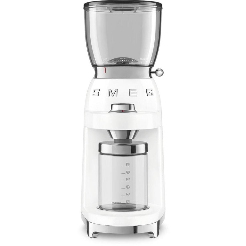 Smeg Conical Burr Coffee Grinder CGF01WHUS IMAGE 1