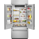  KitchenAid 36-inch, 20.8 cu.ft. Built-in French 3-Door Refrigerator with Internal Ice Maker KBFN506ESS IMAGE 3