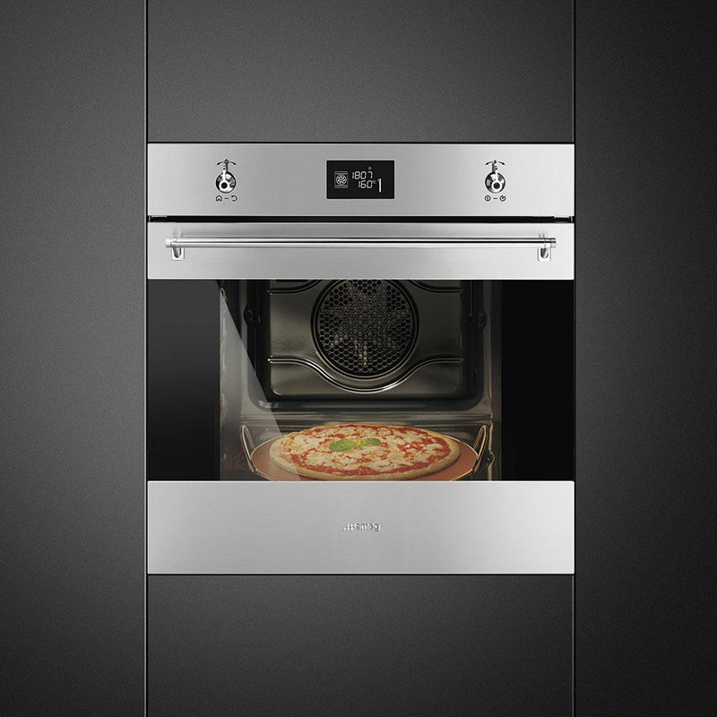 Smeg 24-inch Built-in Single Wall Oven with Convection SFU6302TVX IMAGE 2