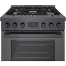  Bosch 30-inch Freestanding Dual Fuel Range with Convection Technology HDS8045C/01 IMAGE 4