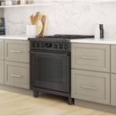  Bosch 30-inch Freestanding Dual Fuel Range with Convection Technology HDS8045C/01 IMAGE 5