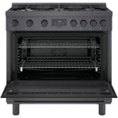 Bosch 36-inch Freestanding Dual Fuel Range with European Convection Technology HDS8645C IMAGE 2