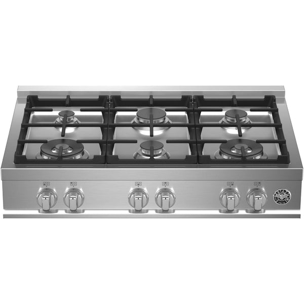 Bertazzoni 36-inch Built-in gas Rangetop with 6 Burners MAST366RTXE IMAGE 1