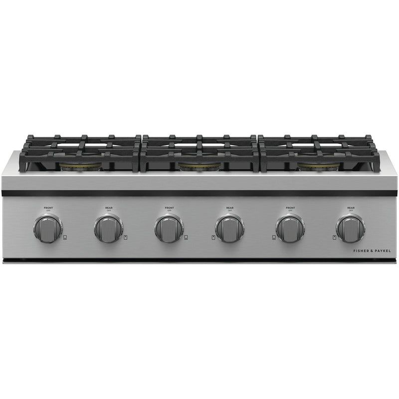 Fisher & Paykel 36-inch Built-in Gas Rangetop with 6 Burners CPV3-366-N IMAGE 1