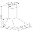 Broan 30-inch Designer Collection BWP1 Series Wall Mount Range Hood BWP1304SS IMAGE 9