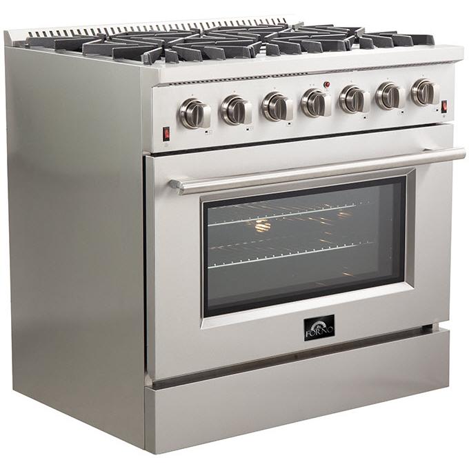 Forno Galiano Alta Qualita 36-inch Freestanding Gas Range with Convection Technology FFSGS6244-36 IMAGE 3